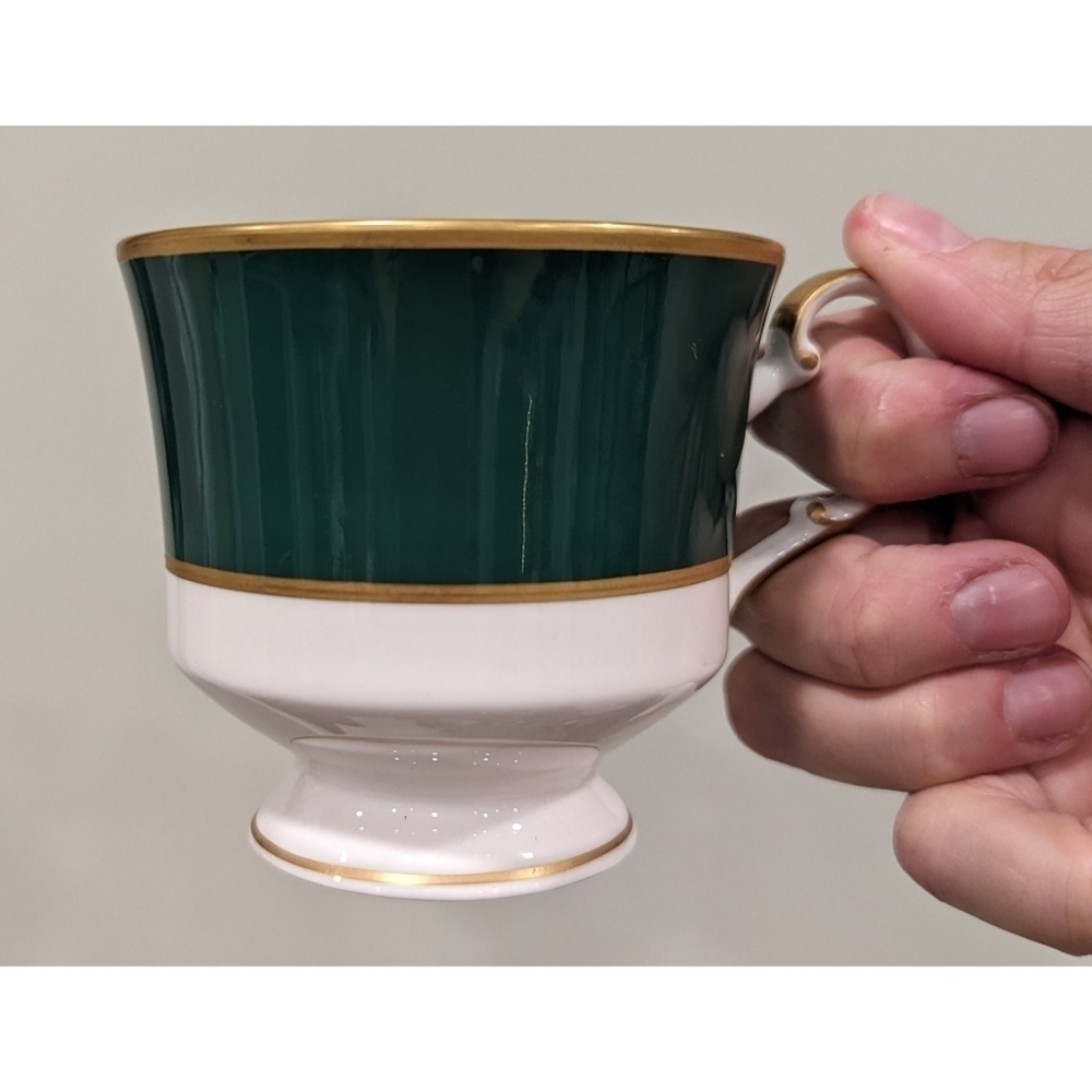 Cathy Hardwick for Mikasa Jade and Gold Bone China Teacup